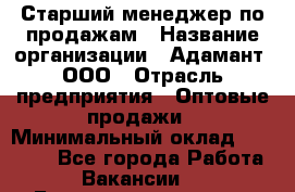 Старший менеджер по продажам › Название организации ­ Адамант, ООО › Отрасль предприятия ­ Оптовые продажи › Минимальный оклад ­ 80 000 - Все города Работа » Вакансии   . Башкортостан респ.,Баймакский р-н